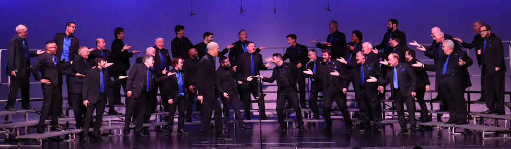 Our men's barbershop chorus performing