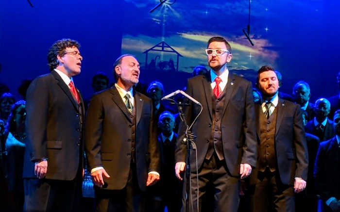 Christmas barbershop quartet